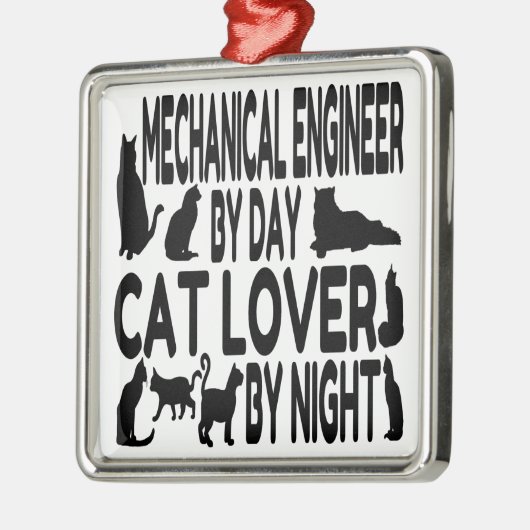 Cat Lover Ornament Aus Metall (Links)