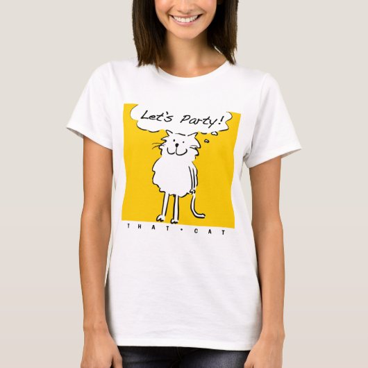 Cat Lover Party Time T-Shirt (Vorderseite)
