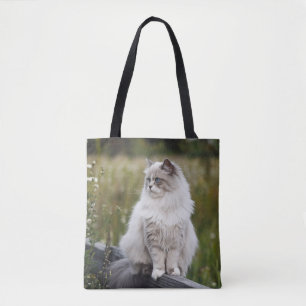 Cat Lover Personalisiert Foto Tasche