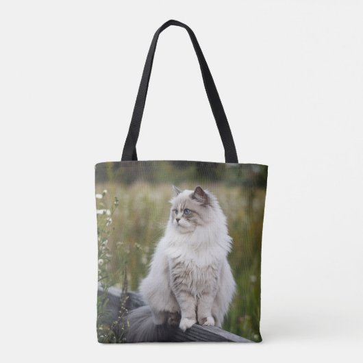 Cat Lover Personalisiert Foto Tasche (Rückseite)
