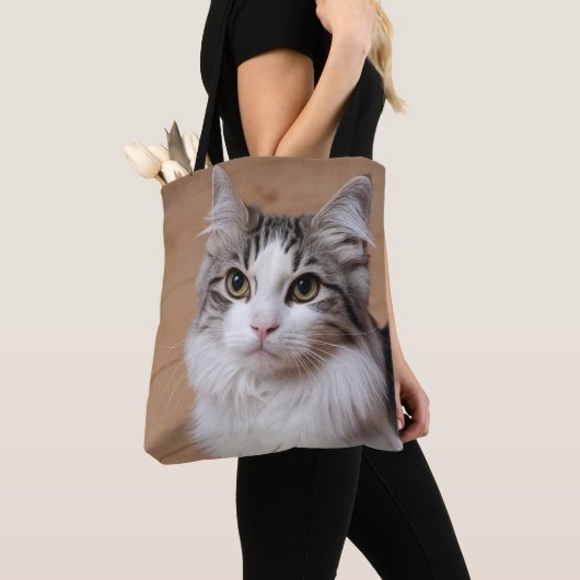 Cat Lover Personalisiert Foto Tasche (Von Nahem)