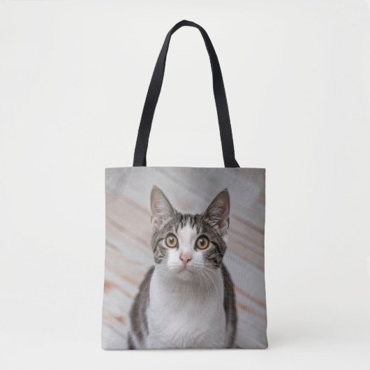 Cat Lover Personalisiert Foto Tasche (Vorderseite)