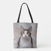 Cat Lover Personalisiert Foto Tasche (Rückseite)