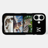Cat Lover Pet Foto Gallery Mit Monogramm Case-Mate iPhone Hülle (Rückseite (Horizontal))