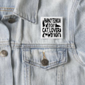 Cat Lover Pharmacy Techniker Button (Beispiel)