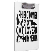 Cat Lover Phlebotomist Klemmbrett (Rechts)