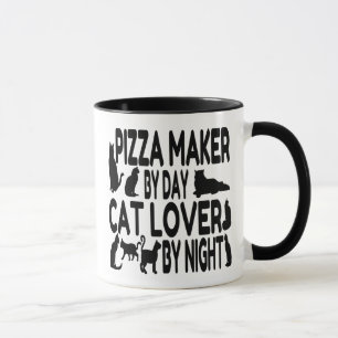 Cat Lover Pizza Maker Tasse