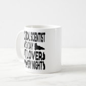 Cat Lover Politologe Kaffeetasse (Vorderseite Links)