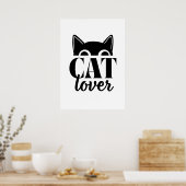 Cat Lover Poster (Küche)