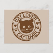 Cat Lover Postkarte (Vorderseite)