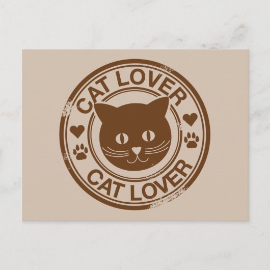 Cat Lover Postkarte (Vorderseite)
