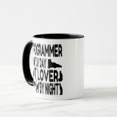 Cat Lover Programmierer Tasse (Vorderseite Links)
