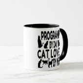 Cat Lover Programmierer Tasse (VorderseiteRechts)