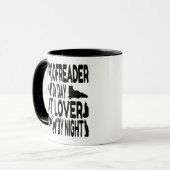 Cat Lover Proofreader Tasse (Vorderseite Links)