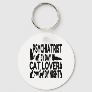 Cat Lover Psychiater Schlüsselanhänger