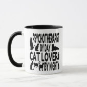 Cat Lover Psychotherapeut Tasse (Links)