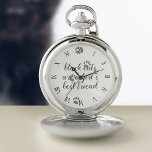 Cat Lover Quote Paw Print Silver Pocket Watch Taschenuhr<br><div class="desc">Fügen Sie Ihre eigene Offerte zu dieser klassischen Taschenuhr hinzu. Mit römischen Ziffern,  einem extravaganten Schriftart und schwarzen Katzenpaws. Perfekte Taschenuhr für den schwarzen Katzenbesitzer von heute</div>