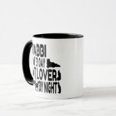 Cat Lover Rabbi Tasse (Vorderseite Links)