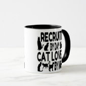 Cat Lover Recruiter Tasse (VorderseiteRechts)