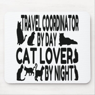 Cat Lover Reisekoordinator Mousepad