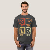 Cat Lover Routine-Freund T-Shirt (Vorne ganz)