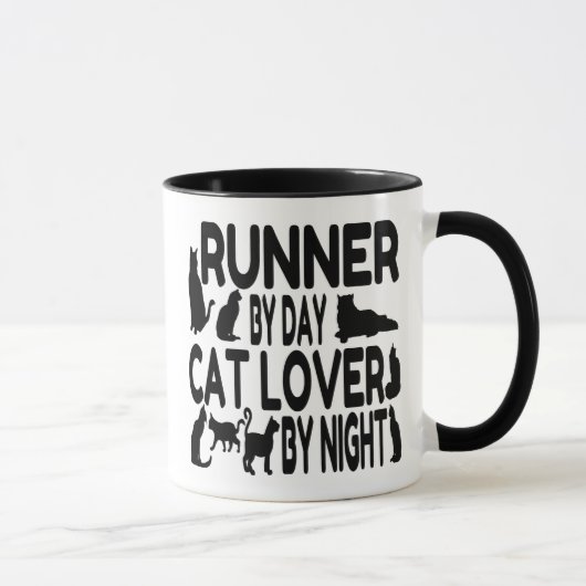 Cat Lover Runner Tasse (Rechts)