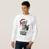 Cat Lover - Santa Paws Sweatshirt (Vorne ganz)