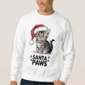 Cat Lover - Santa Paws Sweatshirt (Vorderseite)