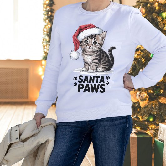 Cat Lover - Santa Paws Sweatshirt