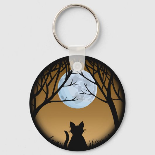 Cat Lover Schlüsselanhänger Fat Cat Key Ketten ind (Vorderseite)