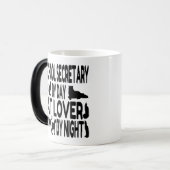 Cat Lover School Secretary Verwandlungstasse (Vorderseite Links)