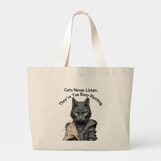 Cat Lover schreibt Tasche (Rückseite)