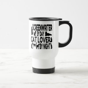 Cat Lover Screenwriter Reisebecher