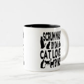 Cat Lover Scrum Master Zweifarbige Tasse (VorderseiteRechts)