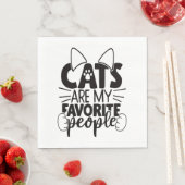 Cat Lover Serviette (Beispiel)