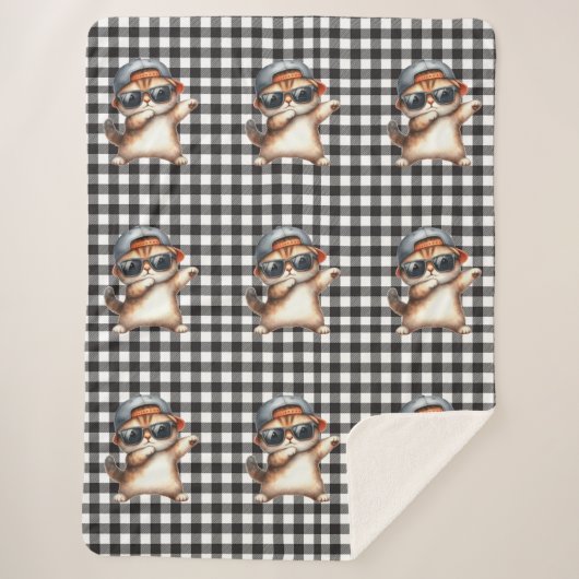 Cat Lover Sherpa Blanket Sherpadecke (Vorderseite)