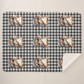 Cat Lover Sherpa Blanket Sherpadecke (Vorderseite (Horizontal))