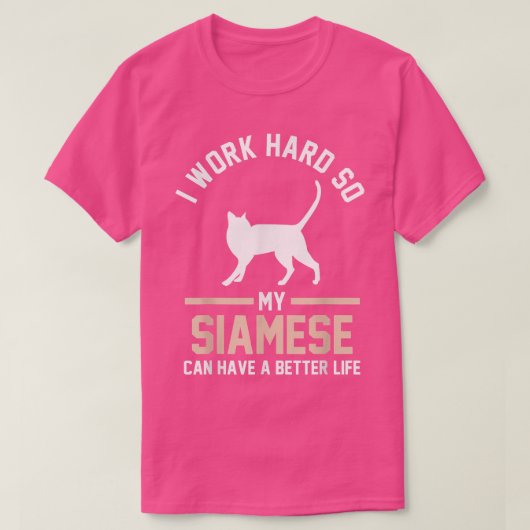 Cat Lover Siamese T-Shirt (Design vorne)