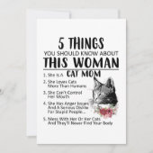 Cat Lover Sie sollten über Cat-Mama wissen Dankeskarte (Vorderseite)