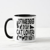 Cat Lover Software Engineer Tasse (Links)