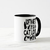 Cat Lover Software Tester Tasse (VorderseiteRechts)
