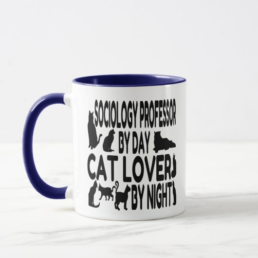 Cat Lover Soziologie Professor Tasse (Links)