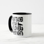 Cat Lover Spanischer Lehrer Tasse (Vorderseite Links)