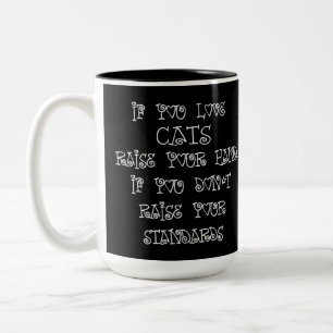 Cat Lover Spaß Zweifarbige Tasse