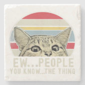 Cat Lover Stone Untersetzer| Lover Stone Untersetz Steinuntersetzer (Vorderseite)