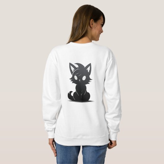 Cat Lover Sweatshirt (Schwarz voll)