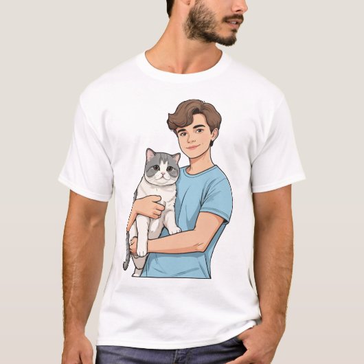 Cat Lover T Shirt (Vorderseite)