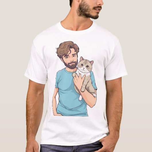 Cat Lover T Shirt (Vorderseite)