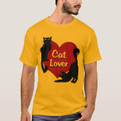 Cat Lover T - Shirt Bio Cat Lover Shirts (Vorderseite)