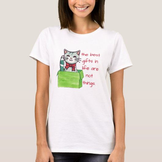 Cat Lover T - Shirt - Die besten Geschenke im Lebe (Vorderseite)
